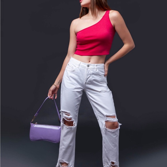 NWOT Solid Crop Top - Picture 4 of 4